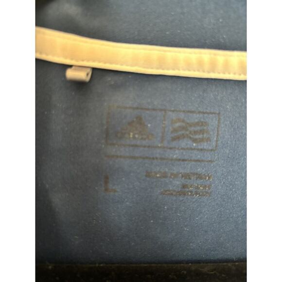 Adidas Golf Jacket Polo Shirt Men L Blue Bundle Golf Club Country Club Athleisur - Picture 12 of 14